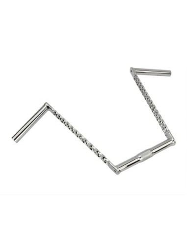Triple Twisted Handlebar 12 25.4mm Chrome.